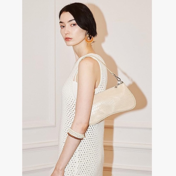 JW PEI Handbags - JW PEI Crocodile-Embossed Eva Shoulder Handbag